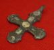 Knights Templar Ancient Bronze Cross Amulet / Pendant Circa 1100 Ad - 3252 - Other Antiquities photo 2