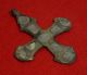 Knights Templar Ancient Bronze Cross Amulet / Pendant Circa 1100 Ad - 3252 - Other Antiquities photo 3