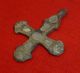 Knights Templar Ancient Bronze Cross Amulet / Pendant Circa 1100 Ad - 3252 - Other Antiquities photo 5