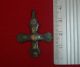 Knights Templar Ancient Bronze Cross Amulet / Pendant Circa 1100 Ad - 3252 - Other Antiquities photo 8