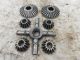6 Steel Gears Steampunk Industrial Art Farm Salvage Machine Age Factory Other Mercantile Antiques photo 2