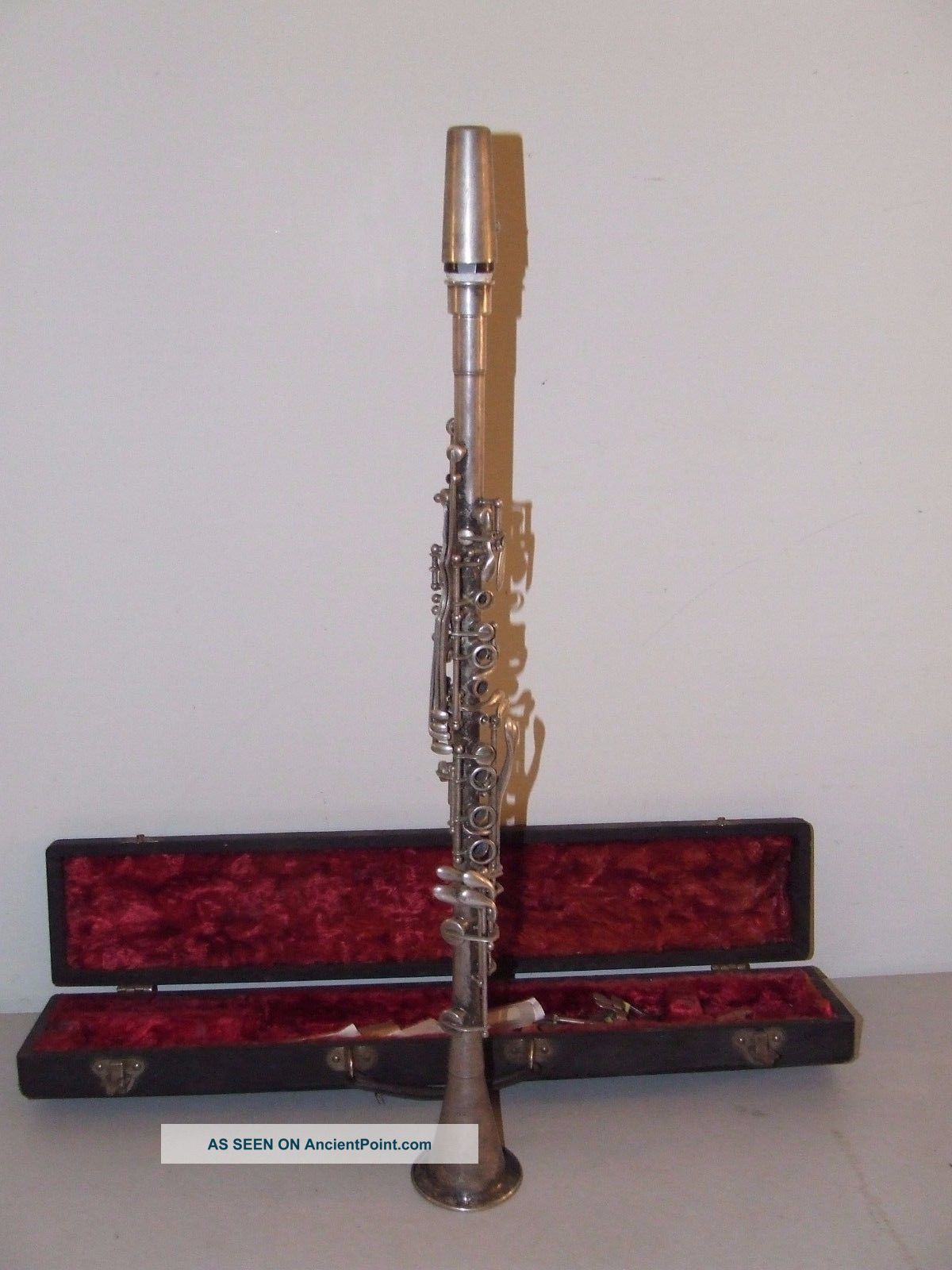 Antique 1920 ' S Cavalier Metal Clarinet With Case - Cavalier Elkhart Ind.  Usa Wind photo