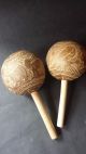 Mexican Shamanic Maracas Shakers Native Ethnic Musical Percussion Art Instrument Percussion photo 4