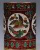 Old Peiking Cloisonne Hand - Painted Bird&flower Pen Container G122 Other Chinese Antiques photo 1