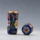 Chinese Cloisonne Handwork Flower Toothpick Box Pc0400 Boxes photo 8