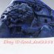 100 Natural Lapis Lazuli Hand - Carved Old Man&pine Statue Xz357 Other Antique Chinese Statues photo 3