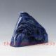 100 Natural Lapis Lazuli Hand - Carved Old Man&pine Statue Xz357 Other Antique Chinese Statues photo 4