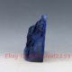 100 Natural Lapis Lazuli Hand - Carved Old Man&pine Statue Xz357 Other Antique Chinese Statues photo 6