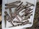 Vintage Metal Stair Brackets Carpet Clips Architectural Reclaim Old Antique Deco Stair & Carpet Rods photo 2