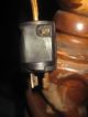Antique 5 Arm Chandelier Wood And Brass 1920s,  30s,  W/keys Chandeliers, Fixtures, Sconces photo 5