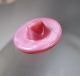 Vintage Lovely Pink Moonglow Glass Spaceship Button W Bubble Center Buttons photo 1