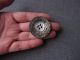 Antique Victorian Carved Abalone Mop Large Flower Button 1 1/2 In 1 Buttons photo 2