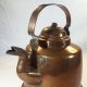 Early Antique Swedish Dovetailed Hand Wrought Copper Gooseneck Tea Kettle Pot Primitives photo 2