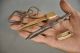 4 Pc 1930 ' S Old Brass & Iron Engraved Unique Handcrafted Tweezers / Tongs India photo 1
