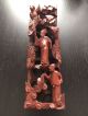 Fine Antique Chinese Carved Wood Figural Wall Scholar Art Figures Trees Pierced Men, Women & Children photo 11