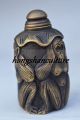Exquisite Chinese Copper Handwork Carving Monkey Snuff Bottles Snuff Bottles photo 2