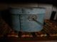 Robin Egg Blue Bale Handle Primitive Pantry Box Nr,  Bottom Missing Primitives photo 3
