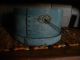 Robin Egg Blue Bale Handle Primitive Pantry Box Nr,  Bottom Missing Primitives photo 6