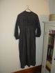 Prairie Dress,  Black With Tiny White Specks,  Age Unknown,  Amish? Primitives photo 3