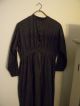 Prairie Dress,  Black With Tiny White Specks,  Age Unknown,  Amish? Primitives photo 5