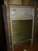 Primitive Old Washboard,  Old Stockings,  Brass & Wood 