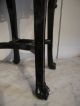 Antique Chinese Rosewood Plant Stand W/ Marble Top Floral & Fu Dog Carving Other Chinese Antiques photo 7
