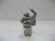God Of Budai Of Silver900.  One Of Japanese Seven Lucky Gods.  Fugaku ' S Work Other Antique Sterling Silver photo 3