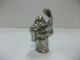 God Of Budai Of Silver900.  One Of Japanese Seven Lucky Gods.  Fugaku ' S Work Other Antique Sterling Silver photo 4