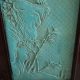 Old Chinese Turquoise Relief Porcelain Plaque/signed Wang Bing Rong Vases photo 4