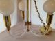 Mid Century Peter Hamburger Knoll/kovacs Lucite&brass 3 Arm Pendant Chandelier Mid-Century Modernism photo 3