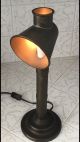 Mid Century Mod Arts & Crafts Pipe Lamp Brass Two Direction Illumination 12.  5 