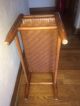 Vintage Antique Woven Rush Caned Seat Bench Stool Post-1950 photo 3
