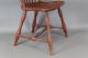 A Rare 18th C Bowback Windsor Sidechair Charleston,  Ma Area In Old Red Wash Primitives photo 3