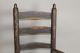 Great William & Mary 18th C Ct Child ' S 3 Slat Armchair In Black Paint Primitives photo 5