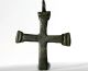 Ancient Medieval Period Bronze Pilgrim Cross Pendant 1200 - 1400 Ad British photo 1