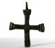 Ancient Medieval Period Bronze Pilgrim Cross Pendant 1200 - 1400 Ad British photo 5