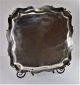 London England Sterling Silver Footed Tray - Heavy Gauge - (55 Oz) - Nm Platters & Trays photo 4