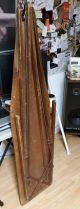 Vintage Folding Wood Ironing Board Wooden Table Bench Decor Antique Primitive Primitives photo 6