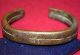 Antique African Tribal Brass Stacking Manila Bracelet Metal Currency Mali Africa Jewelry photo 1