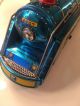 Vintage Old Battery Operated Blue Fireball Express 4607 Engine Tin Toy Japan India photo 1