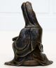 1800 ' S Antique Chinese Bronze Seated Guanyin Buddha Figure Kwanyin Kuanyin China Buddha photo 3