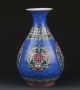 Chinese Famille Rose Porcelain Hand - Painted Flower Vase W Qianlong Mark G272 Vases photo 3
