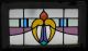 Mid Sized Old English Leaded Stained Glass Window Heart Swag 23.  25 