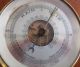 Vintage Wooden Shield Shaped Barometer Other Antique Science Equip photo 2