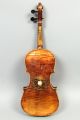 Antique 19c Violin For Restoration Mop Inlay Unusual Bow W Bovine Horn Frog String photo 5