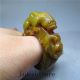 Chinese Natural Ancient Old Hard Jade Jadeite Handcarve No Pendant Ring Bianzhi2 Necklaces & Pendants photo 11