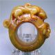 Chinese Natural Ancient Old Hard Jade Jadeite Handcarve No Pendant Ring Bianzhi2 Necklaces & Pendants photo 3