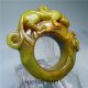 Chinese Natural Ancient Old Hard Jade Jadeite Handcarve No Pendant Ring Bianzhi2 Necklaces & Pendants photo 5