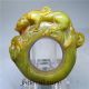 Chinese Natural Ancient Old Hard Jade Jadeite Handcarve No Pendant Ring Bianzhi2 Necklaces & Pendants photo 6