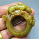 Chinese Natural Ancient Old Hard Jade Jadeite Handcarve No Pendant Ring Bianzhi2 Necklaces & Pendants photo 7